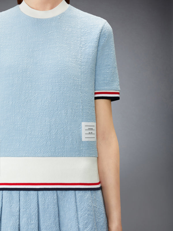 COTTON TWEED RWB CUFF TEE - image 5