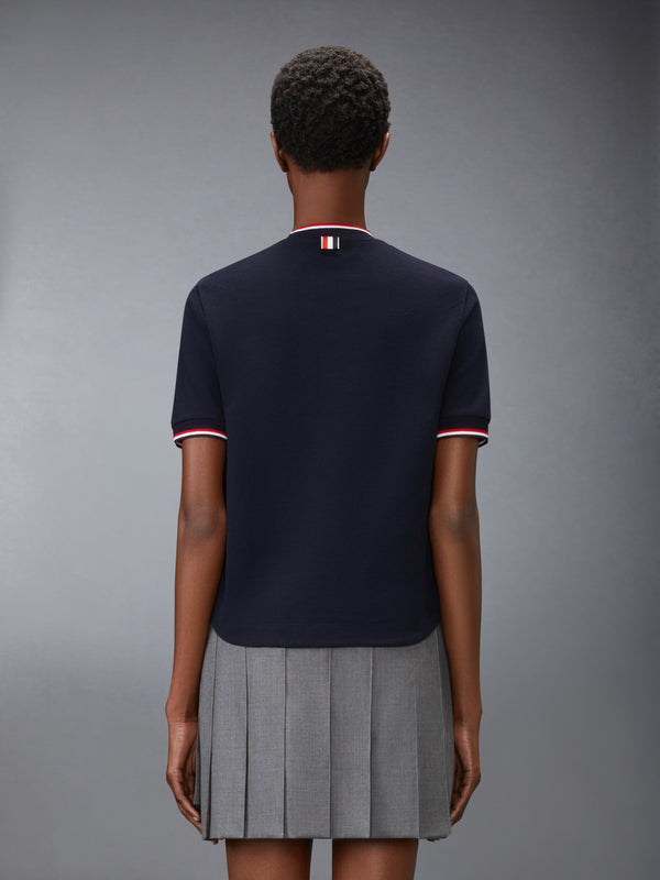 PIQUE RWB TIPPING TEE - image 2