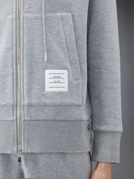 CLASSIC LOOPBACK RWB ZIP HOODIE LT GREY
