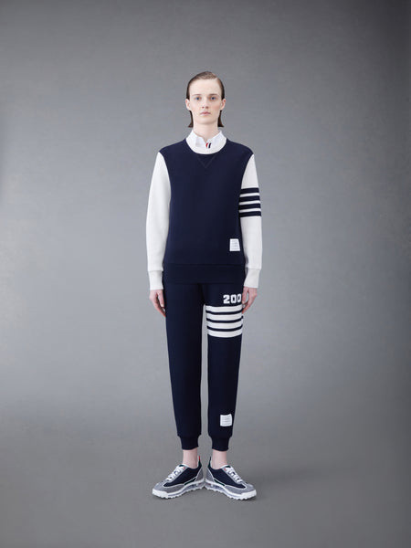 CASHMERE WAFFLE 2003 4-BAR SWEATSHIRT NAVY