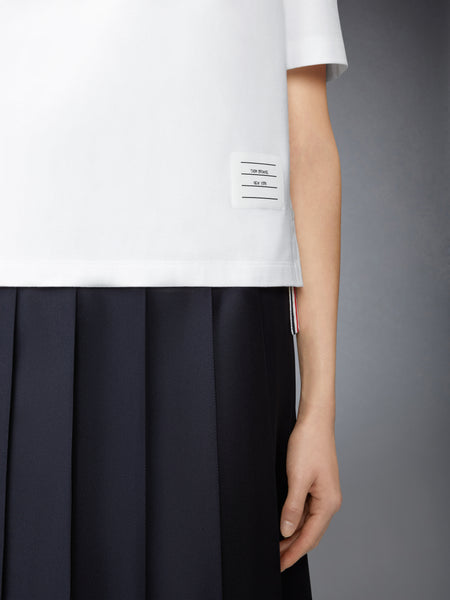 JERSEY EMBROIDERY TEE WHITE