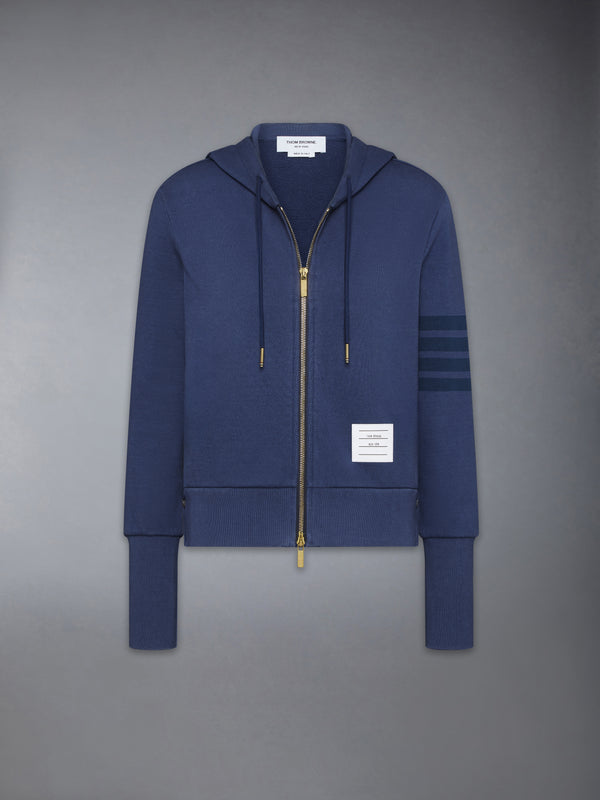 LOOPBACK 4-BAR SHRUNKEN HOODIE - featured image