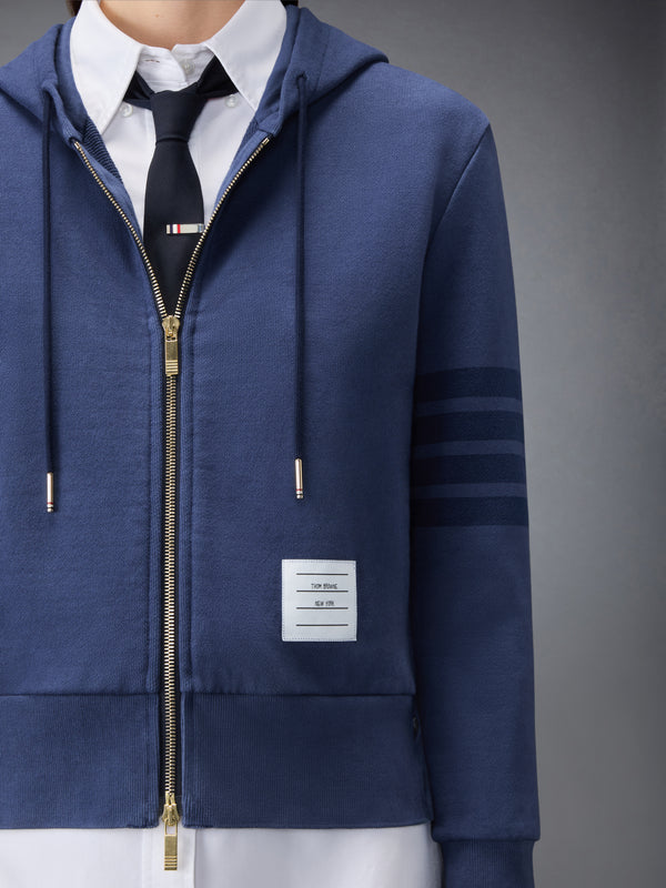 LOOPBACK 4-BAR SHRUNKEN HOODIE - image 5