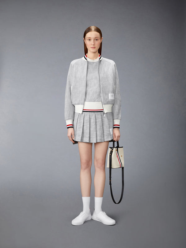 COTTON TWEED RWB CUFF BOMBER JACKET - image 3