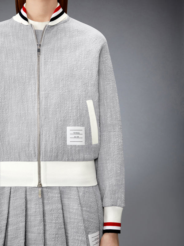 COTTON TWEED RWB CUFF BOMBER JACKET - image 5