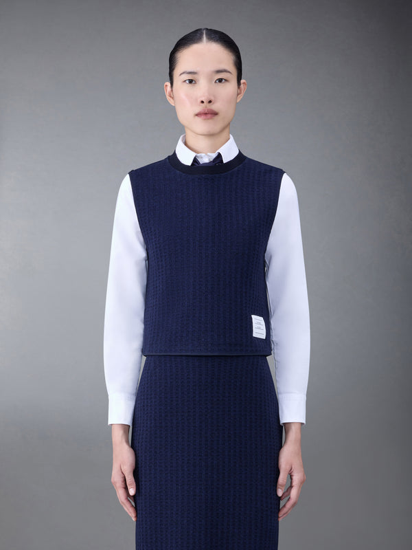 GINGHAM JACQUARD SHELL TOP - featured image