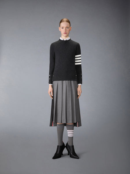 CLASSIC CASHMERE 4-BAR PULLOVER DARK GREY