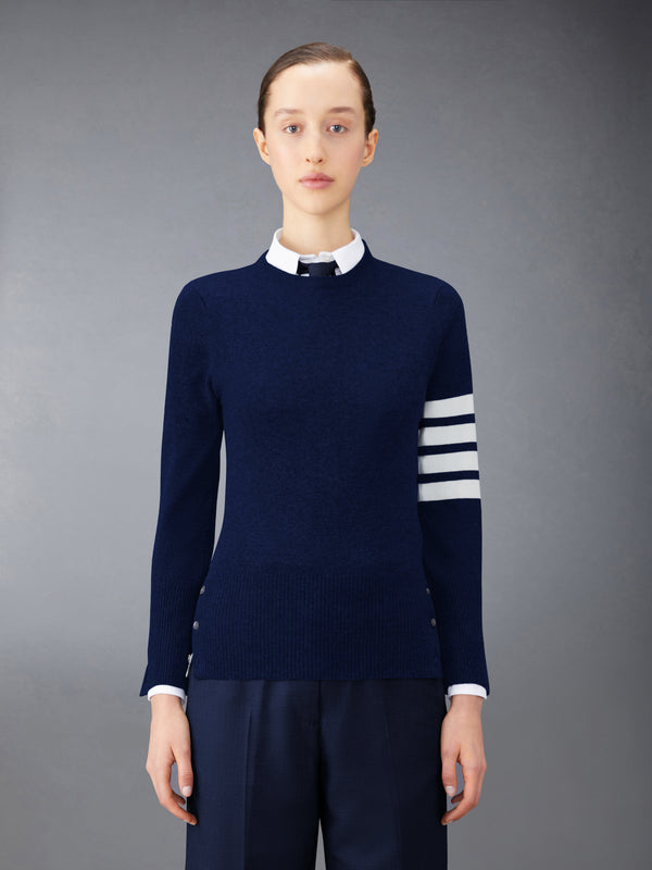 CLASSIC CASHMERE 4-BAR PULLOVER - featured image