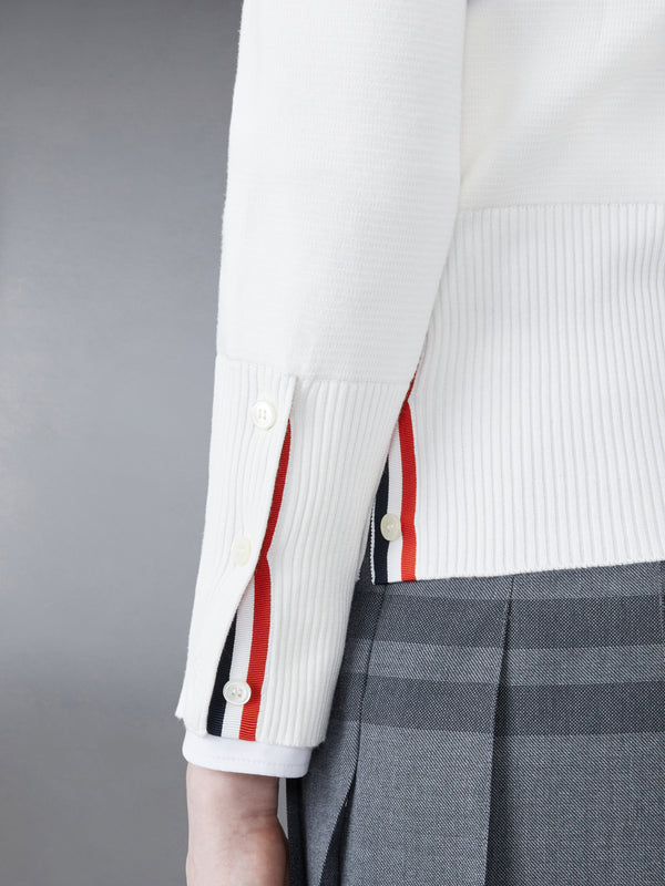 MILANO STITCH COTTON CREPE 4-BAR PULLOVER - image 4