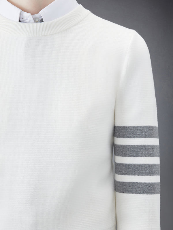 MILANO STITCH COTTON CREPE 4-BAR PULLOVER - image 6