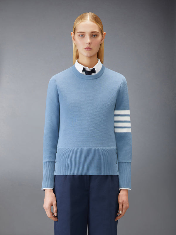 MILANO STITCH COTTON CREPE 4-BAR PULLOVER - image 1