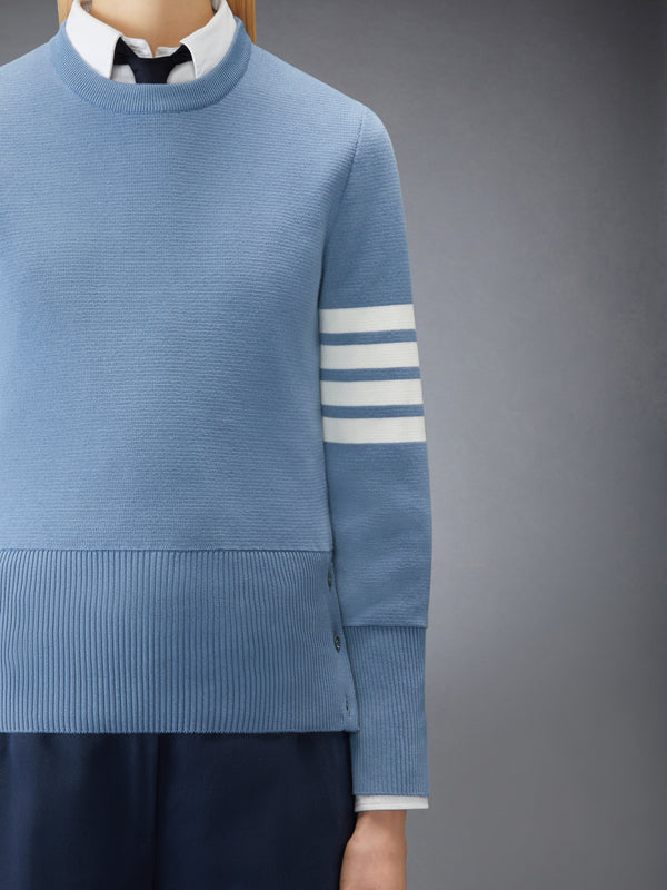MILANO STITCH COTTON CREPE 4-BAR PULLOVER - image 5