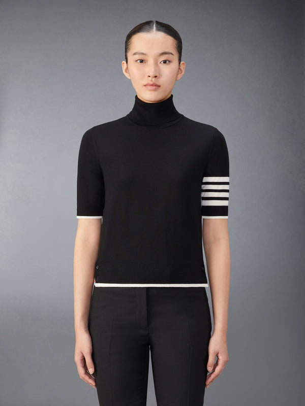 FINE MERINO WOOL 4-BAR RELAXED FIT TURTLENECK - featured image
