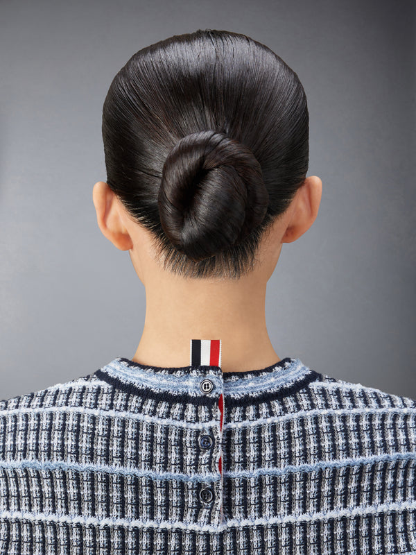 COTTON LINEN TWEED JACQUARD TEE - image 5