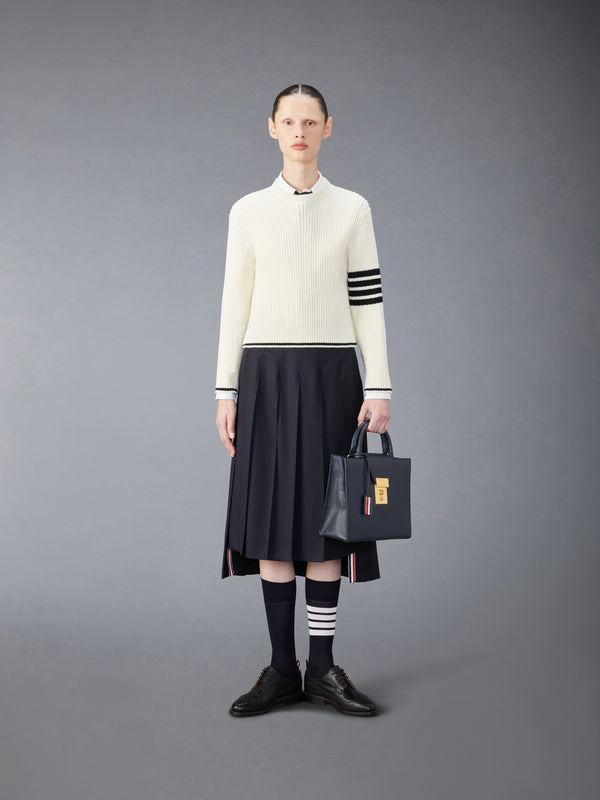 MERINO WOOL 4-BAR CROPPED CABLE PULLOVER - image 3