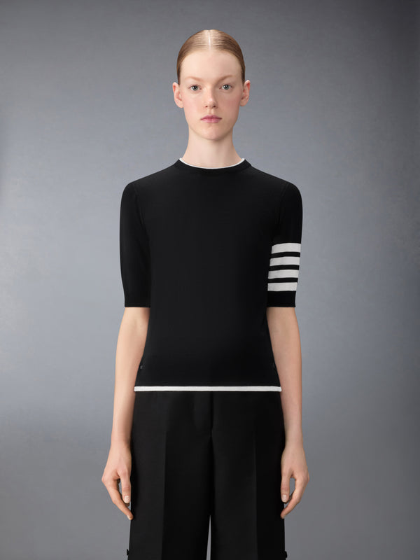 MERINO WOOL 4-BAR SHORT SLEEVE PULLOVER - image 1