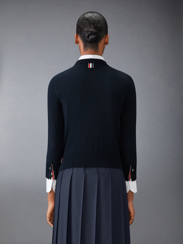 COTTON 4-BAR CREW NECK PULLOVER - image 2