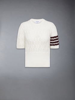 ポインテール ケーブル ステッチ 4-BAR Tシャツ