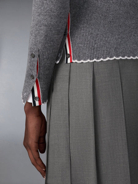 MERINO WOOL HOLIDAY HECTOR PULLOVER MED GREY