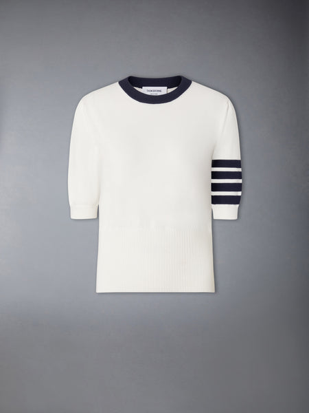 JERSEY HECTOR INTARSIA 4-BAR TEE 화이트