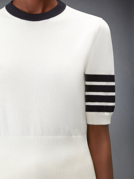JERSEY HECTOR INTARSIA 4-BAR TEE 화이트