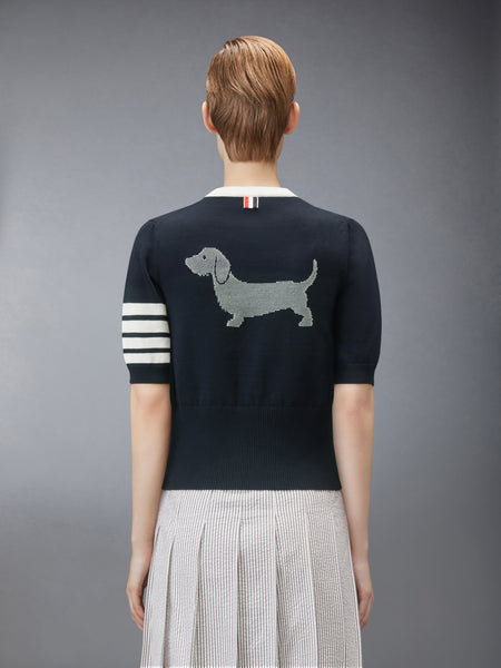 JERSEY HECTOR INTARSIA 4-BAR TEE ネイビー