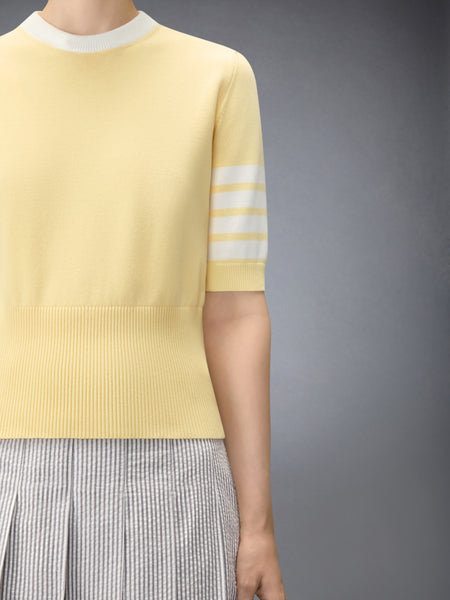 JERSEY HECTOR INTARSIA 4-BAR TEE 라이트 옐로