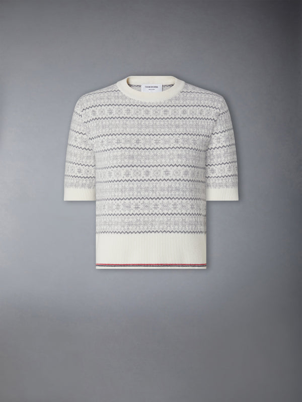 MERINO WOOL JACQUARD SNOWFLAKE TEE - featured image
