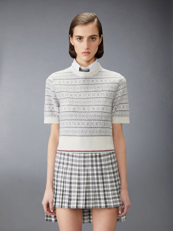 MERINO WOOL JACQUARD SNOWFLAKE TEE - image 1