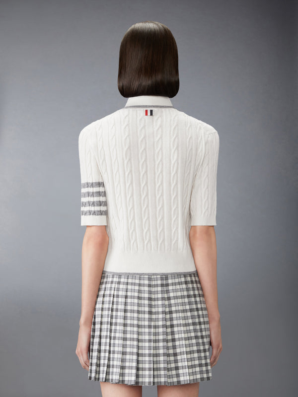 CASHMERE 4-BAR BABY CABLE STITCH TURTLENECK - image 2