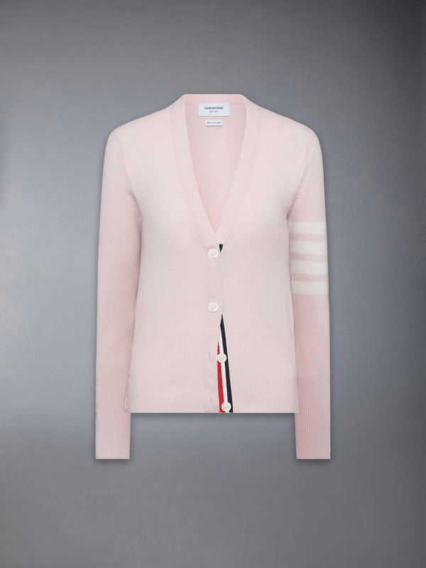 CLASSIC CASHMERE 4-BAR V-NECK CARDIGAN - featured image