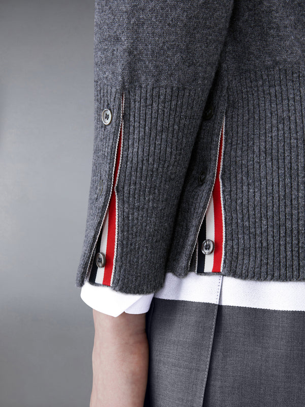 CLASSIC CASHMERE 4-BAR V-NECK CARDIGAN - image 5