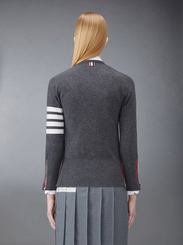 CLASSIC CASHMERE 4-BAR V-NECK CARDIGAN - image 2