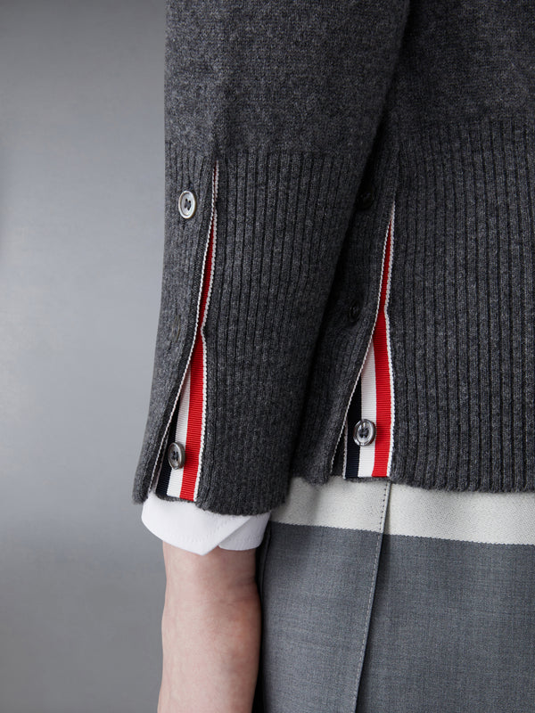 CLASSIC CASHMERE 4-BAR V-NECK CARDIGAN - image 5