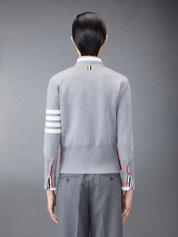 WOOL 4-BAR V-NECK CARDIGAN - image 2