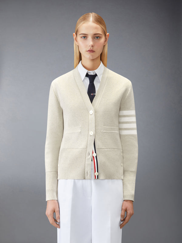 COTTON CREPE MILANO 4-BAR CARDIGAN - image 1