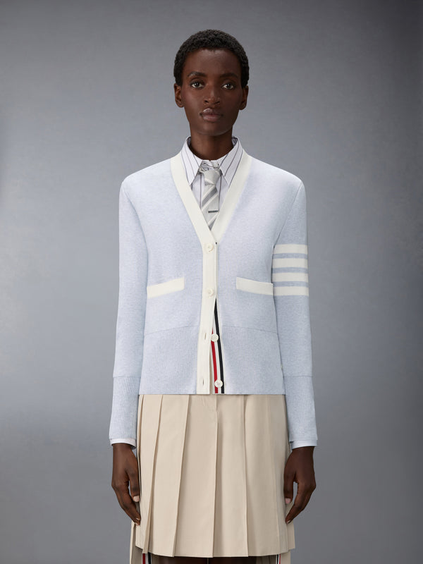 MILANO STITCH COTTON 4-BAR CARDIGAN - image 1