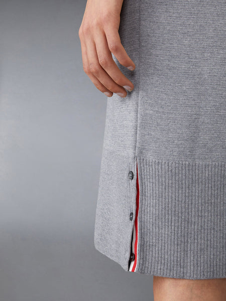MERINO WOOL MILANO V-NECK LONG CARDIGAN LT GREY
