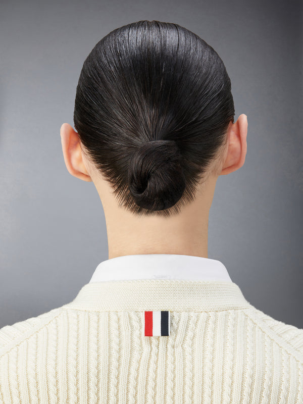 MERINO WOOL 4-BAR CROPPED CARDIGAN - image 5