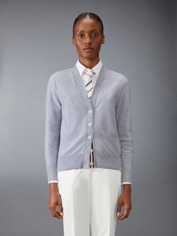 COTTON V NECK CARDIGAN - image 1