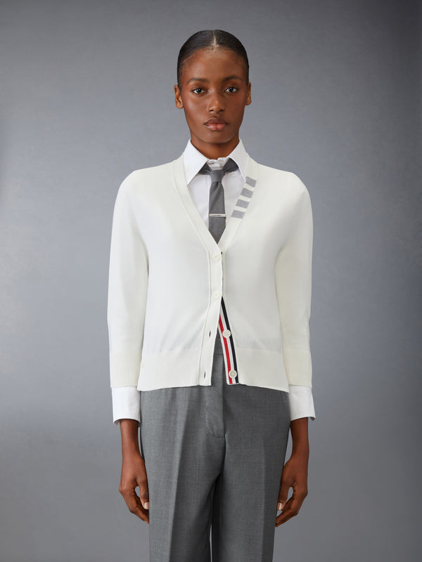 JERSEY STITCH 4-BAR CARDIGAN - image 1