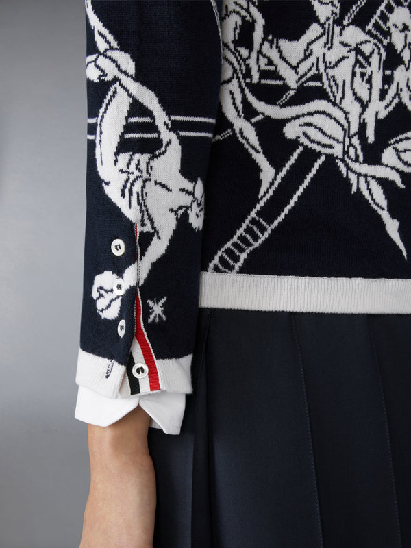 OLYMPIC CONSTELLATION CASHMERE CARDIGAN - image 5