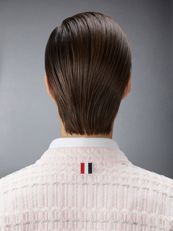 SEERSUCKER KNIT TWEED JACQUARD CARDIGAN - image 4