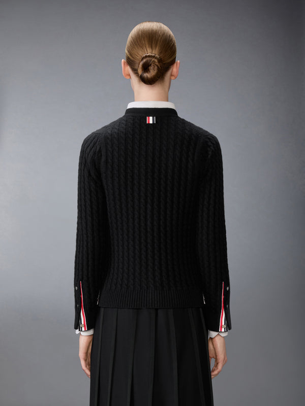 CASHMERE BABY CABLE STITCH CARDIGAN - image 2