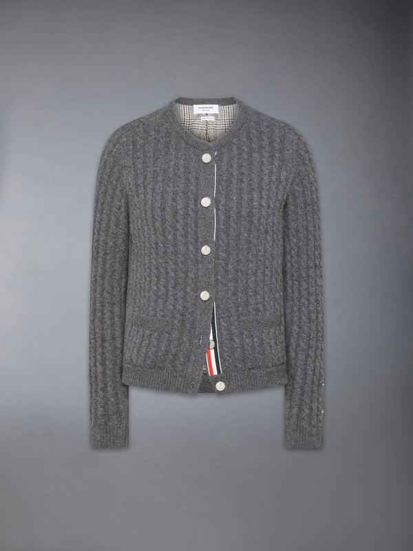 BABY CABLE STITCH CASHMERE CARDIGAN - featured image