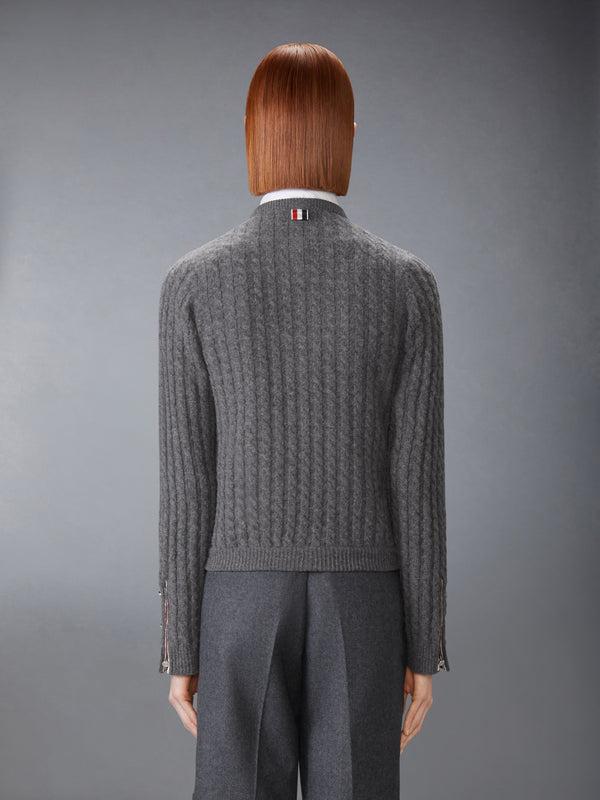 BABY CABLE STITCH CASHMERE CARDIGAN - image 2