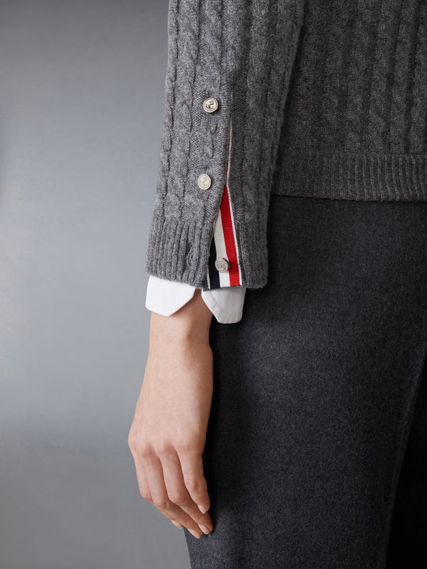 BABY CABLE STITCH CASHMERE CARDIGAN - image 4