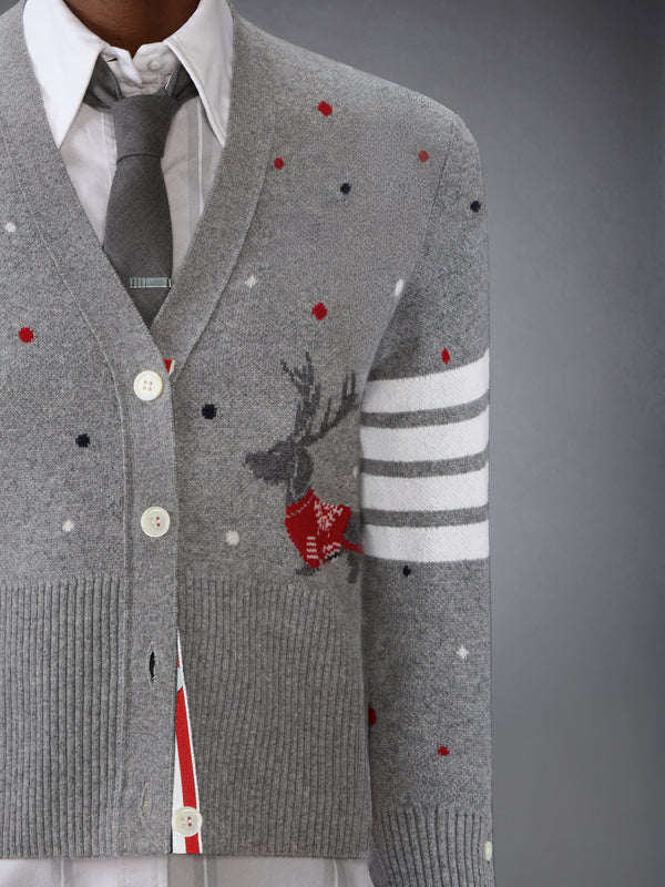 CASHMERE REINDEER HECTOR INTARSIA JACQUARD CARDIGAN - image 5