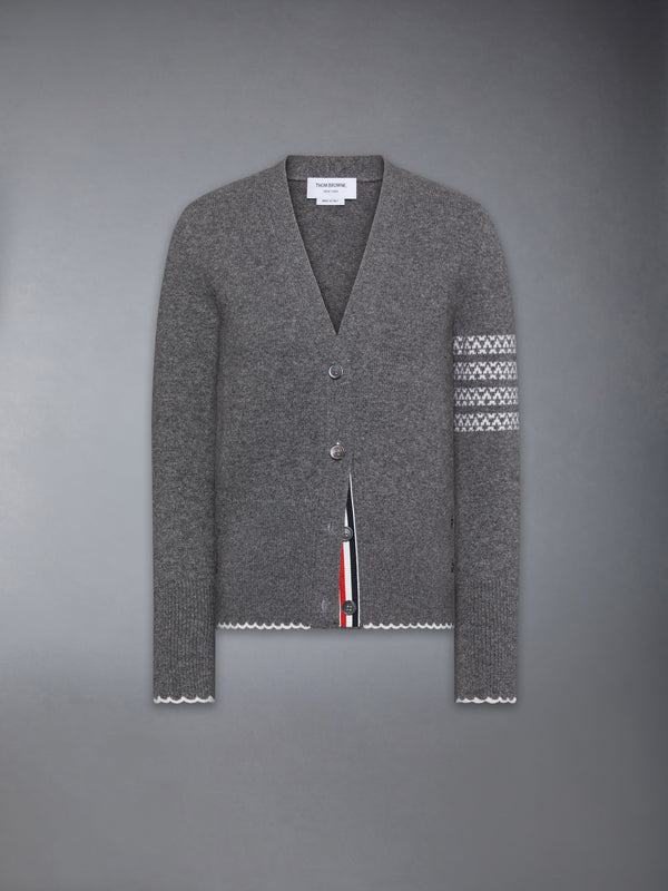HOLIDAY MERINO HECTOR INTARSIA CARDIGAN - featured image