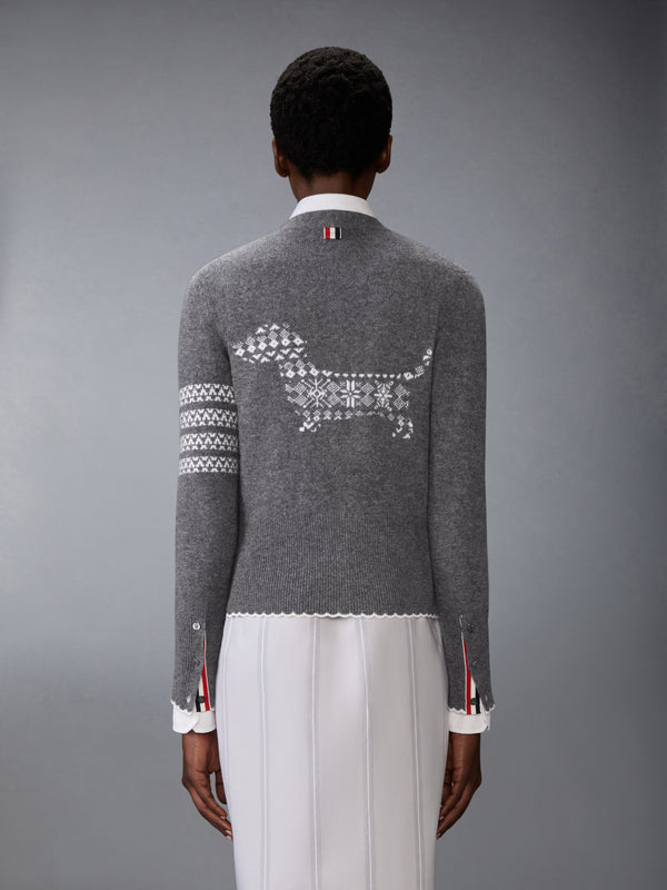 HOLIDAY MERINO HECTOR INTARSIA CARDIGAN - image 2